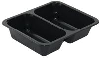 Miska zatavovací 2D černá 227x178x50 mm (50ks)